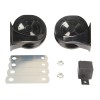 Set 2 claxoane auto universale, tip melc, 12V, negru Automobile ProTravel