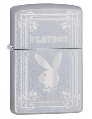 Bricheta Zippo 49006 Playboy Bunny Logo, Rotary Engraved foto