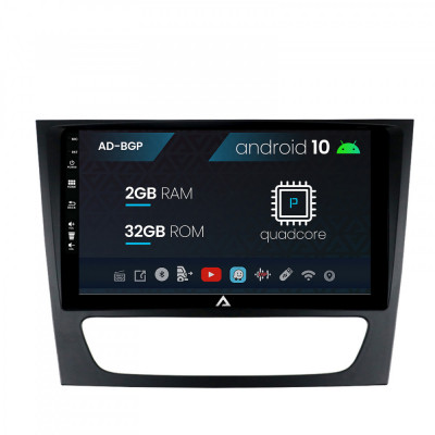 Navigatie Mercedes Benz W211 CLS, Android 10, P-Quadcore 2GB RAM + 32GB ROM, 9 Inch - AD-BGP9002+AD-BGRKIT415 foto