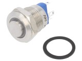 Comutator Anti-vandalism ONPOW cu Iluminare LED Roşie, IP65, 2A/36V DC
