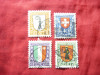Serie Elvetia 1923 Pro Juventute , 4 valori stampilate, Stampilat