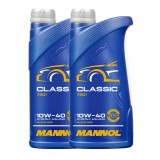 Pachet 2 litri Ulei Motor MANNOL Classic 10W40 (HC-Sintetic) - Protectie Motor Extinsa si Versatilitate