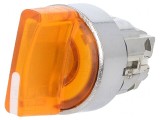 Comutator Rotativ 22mm Portocaliu cu LED IP66
