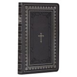 KJV Deluxe Gift Bible Black Cross Faux Leather