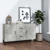 VidaXL Servantă, gri beton, 100x36x60 cm, lemn compozit