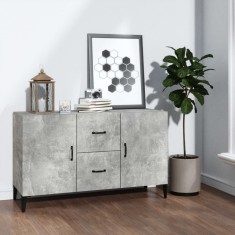 vidaXL Servantă, gri beton, 100x36x60 cm, lemn prelucrat