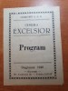 Program Cinema Excelsior 1946, Teatru Bucuresti, Piesa Foto, 4 pagini, Stare Buna