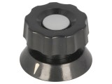 Buton Rotativ Bachelită Negru 38x28mm 6mm
