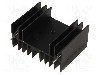 Radiator presat, aluminiu, 30mm x 40mm, neagra, STONECOLD - RAD-DY-KY/3