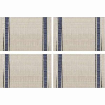 Set 4 Naproane de Masa Mercaton din PVC, Rezistent la Apa, Dreptunghiular, 30&amp;amp;#215;45 cm, Bej foto