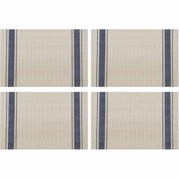 Set 4 Naproane de Masa Mercaton din PVC, Rezistent la Apa, Dreptunghiular, 30&amp;#215;45 cm, Bej