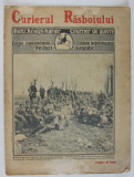 CURIERUL RASBOIULUI , REVISTA DE FOTOGRAFII DE PE FRONT SI DIN AFARA LUI , PE COPERTA : RUSI FACUTI PRIZONIERI LANGA LODZ , 1914