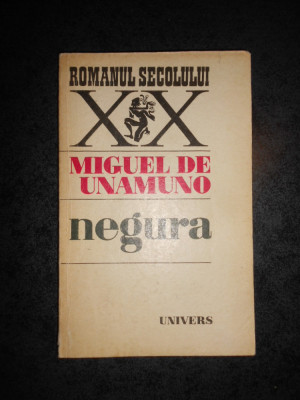 MIGUEL DE UNAMUNO - NEGURA foto