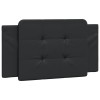 Perna pentru tablie pat, Zadar, negru, 100 cm, piele artificiala, DKD Home Decor