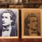 Două portrete de adolescență MIHAI EMINESCU (30 x 22,5 cm.) - 60 lei ambele