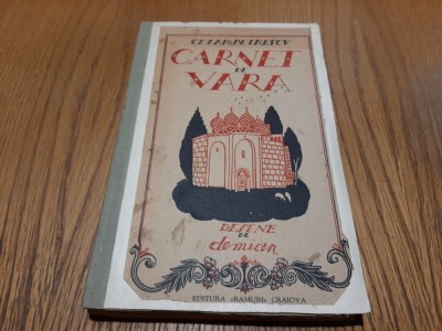 CEZAR PETRESCU - Carnet de Vara - DEMIAN (desene) - Craiova, 1926, 163 p. foto