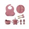 Set 8 piese din silicon fara BPA, AT PERFORMANCE&reg;, de diversificare a hranei pentru bebelusi, 6+ luni, cu Bol,