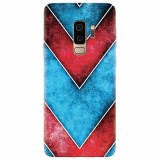 Husa silicon pentru Samsung S9 Plus, Blue And Red Abstract