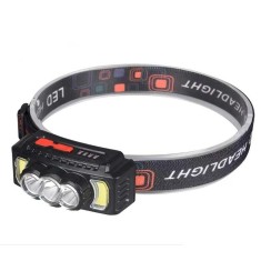 Lanterna De Cap Reincarcabila, LED + COB, 7 Moduri de Iluminare, 250lm, Miromoto&reg;