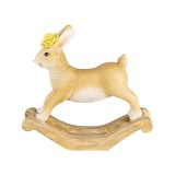 Cumpara ieftin Figurina Iepuras Paste polirasina maro alba 16x5x14 cm