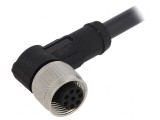 Cablu de conectare M12 8 PIN unghi 2m 30VAC 4A PUR