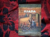 k5 Iliada - Homer (repovestita pentru copii , cantul paginilor de culoare neagra )