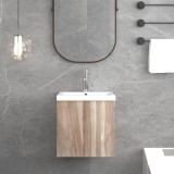 Cumpara ieftin Dulap de baie montat pe perete, 41x38x40 cm, lemn masiv de tec