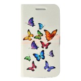 Husa Flip HTC 10, Piele Eco, Magnetica, Stand, Butterflies