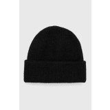 Medicine caciula din amestec de lana culoarea negru, din tricot gros