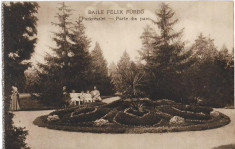 Carte postala Parc Baile Felix austro-ungara foto
