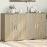 Dulapuri Gossi Stejar Sonoma 60x31x70cm Lemn 2 buc. Noptiere Servante Depozitare