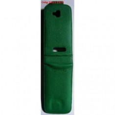 Husa Flip Piele Eco GreenGo Nokia Lumia 610 Verde