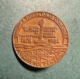 Insigna UTC Comitetul Central Canalul Dunare Marea Neagra 1976 1984 Santierul national al tineretului