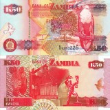 Zambia 50 Kwacha 1992 UNC Bancnota Africa - Ne流通lată