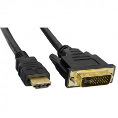 Cablu AKYGA AK-AV-11 HDMI Male - DVI Male 1.8 m Negru foto