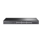 Cumpara ieftin Switch 24 porturi RJ45 Gigabit, 4 x SFP+ 10G, Alimentare Baterie 12V, L2+ Management, 1U - TP-Link TL-SG3428X-UPS