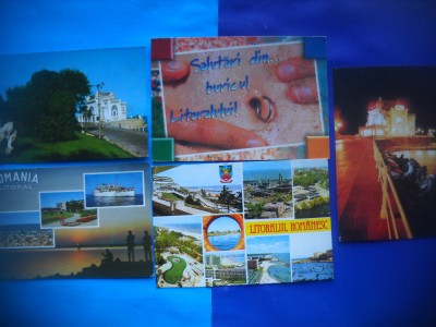 HOPCT LOT NR 773 LITORAL ROMANIA -CT-5 CARTI POSTALE-RSR-CIRCULATE foto