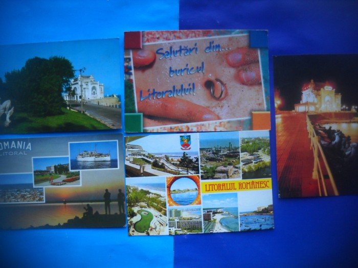 HOPCT LOT NR 773 LITORAL ROMANIA -CT-5 CARTI POSTALE-RSR-CIRCULATE