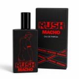 Apă de parfum MACHO RUSH, pentru bărbați, cu note de lăm&acirc;ie, salvie și ambră neagră, 30 ml