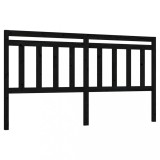 Cumpara ieftin Tablie de pat, negru, 186x4x100 cm, lemn masiv de pin