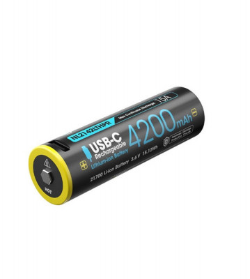 Nitecore NL2142LTHPR USB 4200mAh 15A 21700 special pentru vreme rece cu port USB foto