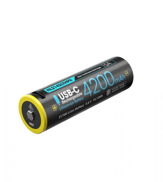 Nitecore NL2142LTHPR USB 4200mAh 15A 21700 special pentru vreme rece cu port USB