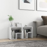 Set 2 Noptiere Gossi Albe 40x30x40 cm PAL, Design Modern, Raft Depozitare, Mobila Dormitor