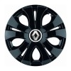 Set 4 Capace Roti Top Negru R15, Compatibil Cu Renault, Autohelix MSA