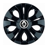 Set 4 Capace Roti Top Negru R16, Compatibil Cu Renault