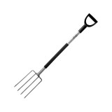 Furci pentru sapat, coada de metal, maner tip d din material plastic 122cm, Dedra