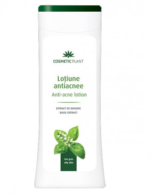 Lotiune Antiacnee cu Extract Busuioc 200ml Cosmetic Plant foto