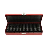 Trusa chei tubulare de impact lungi 10-24mm, patrat 1/2 inch Cr-Mo 10 piese Breckner Germany