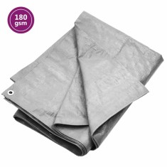 vidaXL Prelată 180 g/m&sup2;, gri, 4x6 m, HDPE 151488