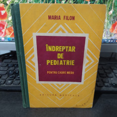 Îndreptar de pediatrie, Maria Filon, editura Medicală, București 1978, 126